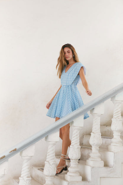 Laguna Blue Print Dress