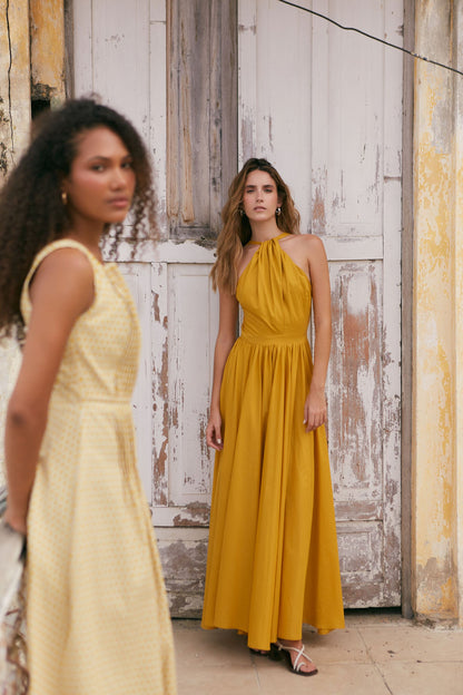 Magdalena Mustard Dress