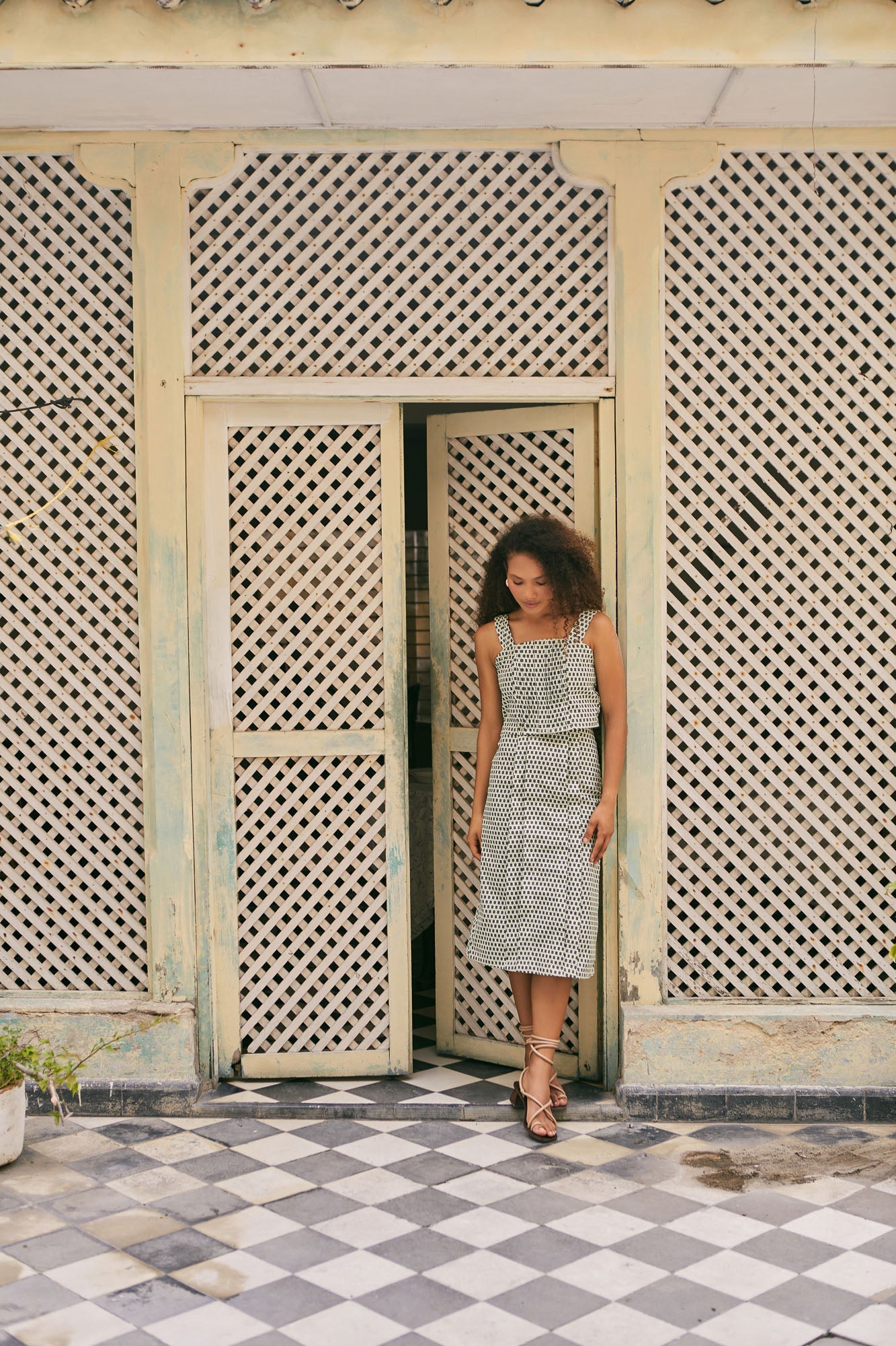 Green Printed Palafito Set