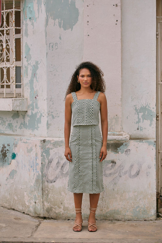 Green Printed Palafito Set