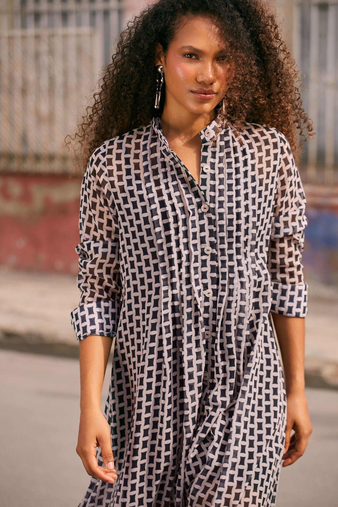 Siberia Black Print Dress