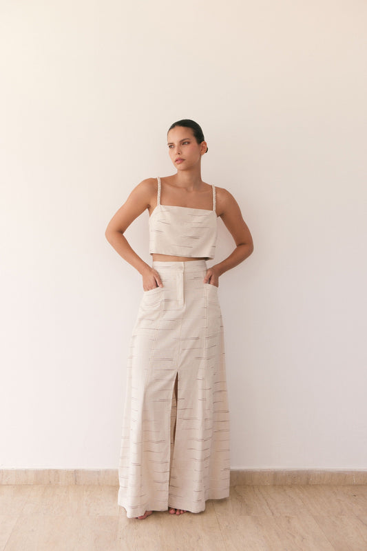AMADA SET | LINEN WITH DETAILS