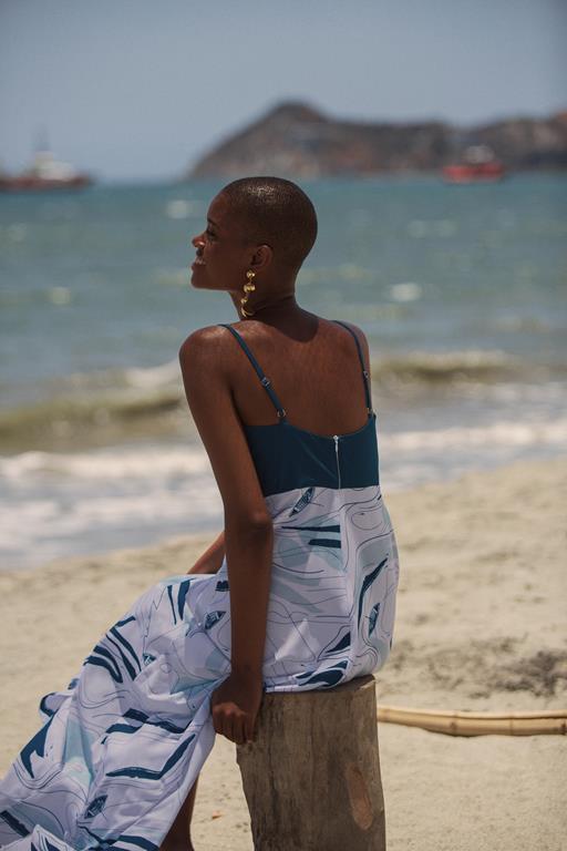 Albacora Aqua White Dress