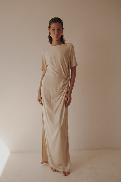 Noemi Beige Dress