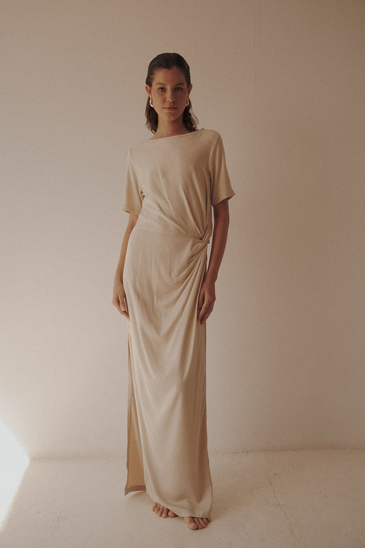 Noemi Beige Dress