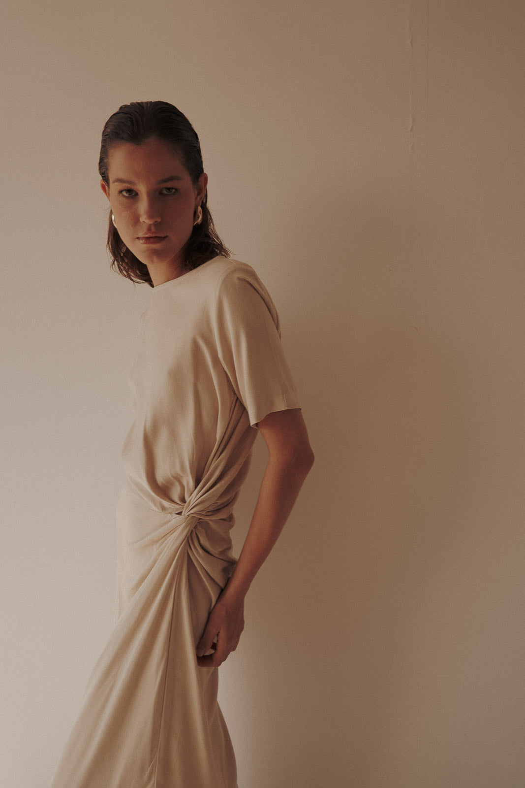 Noemi Beige Dress