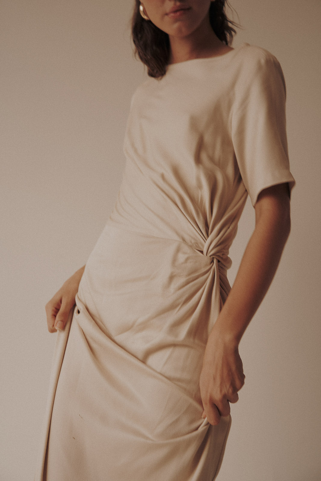 Noemi Beige Dress